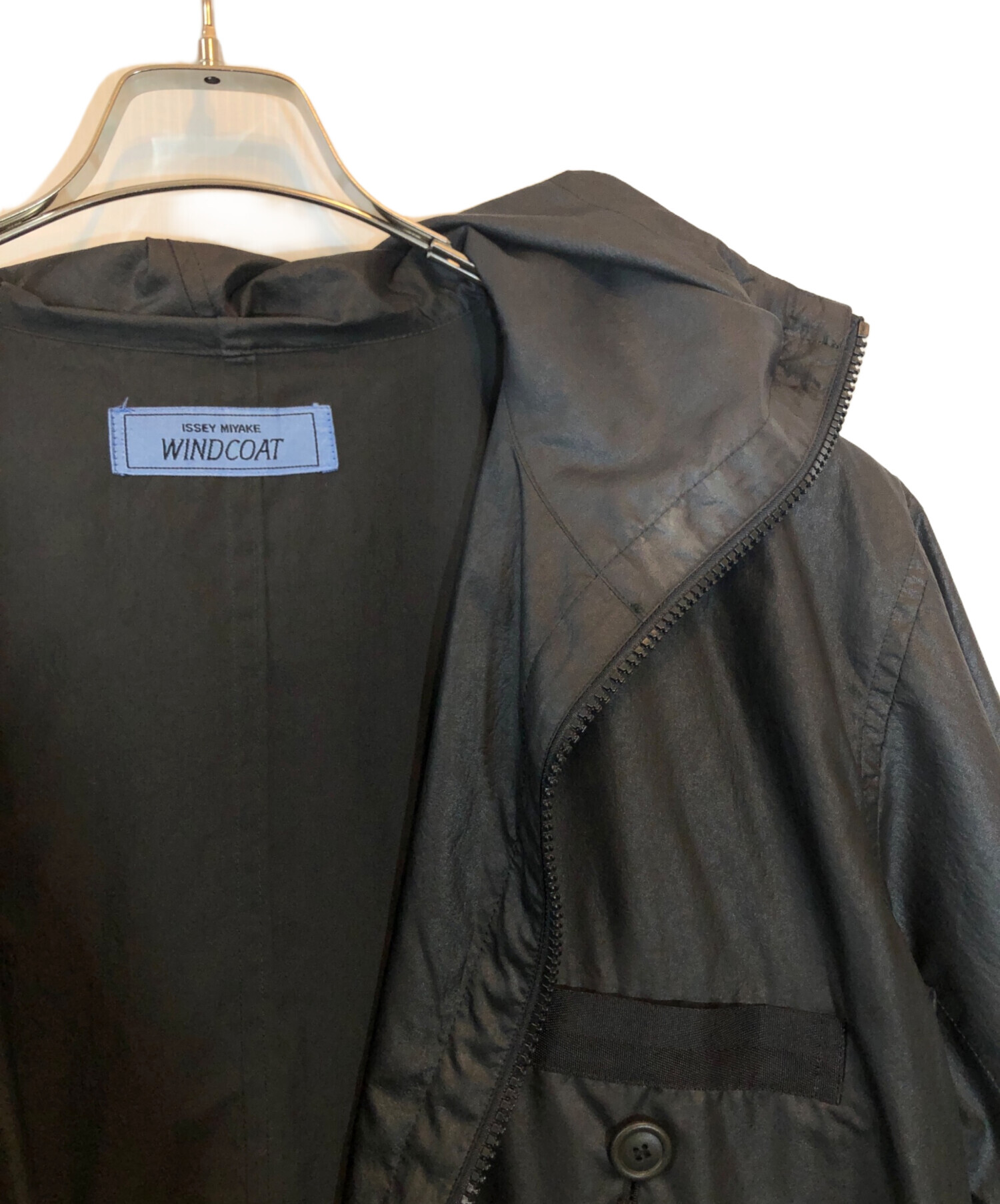 中古・古着通販】ISSEY MIYAKE (イッセイミヤケ) ZIP UP WIND COAT