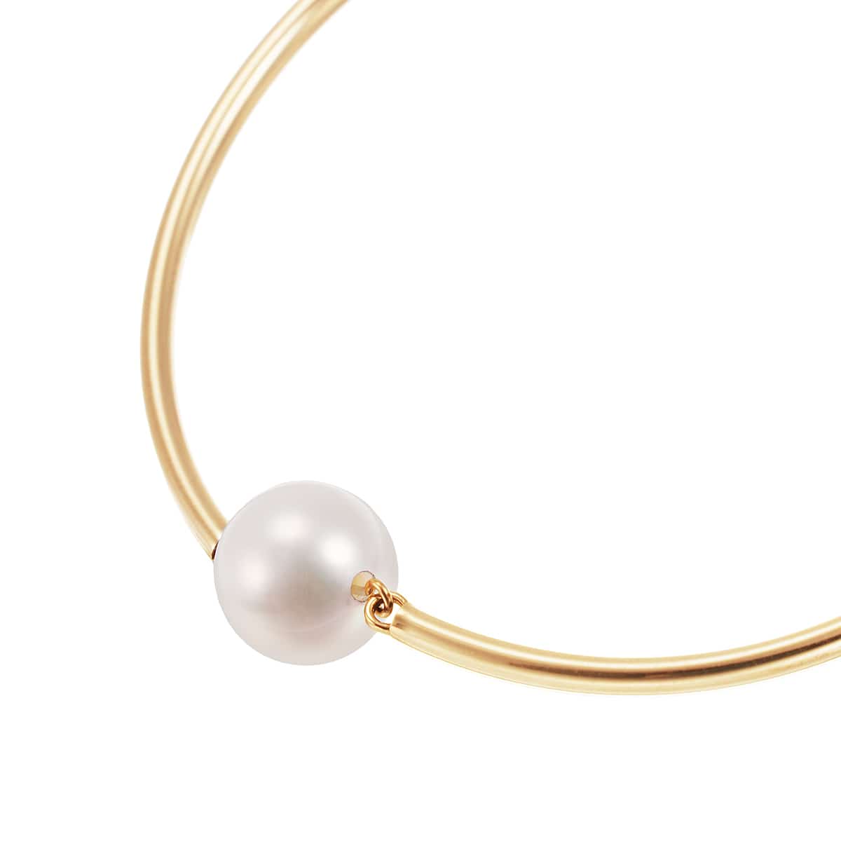 K10イエローゴールド淡水パールブレスレット（8.5mm）(RBL335