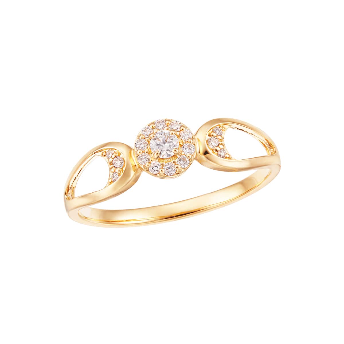 K18イエローゴールドダイヤモンドリング(RFR062-002)|TSUTSUMI