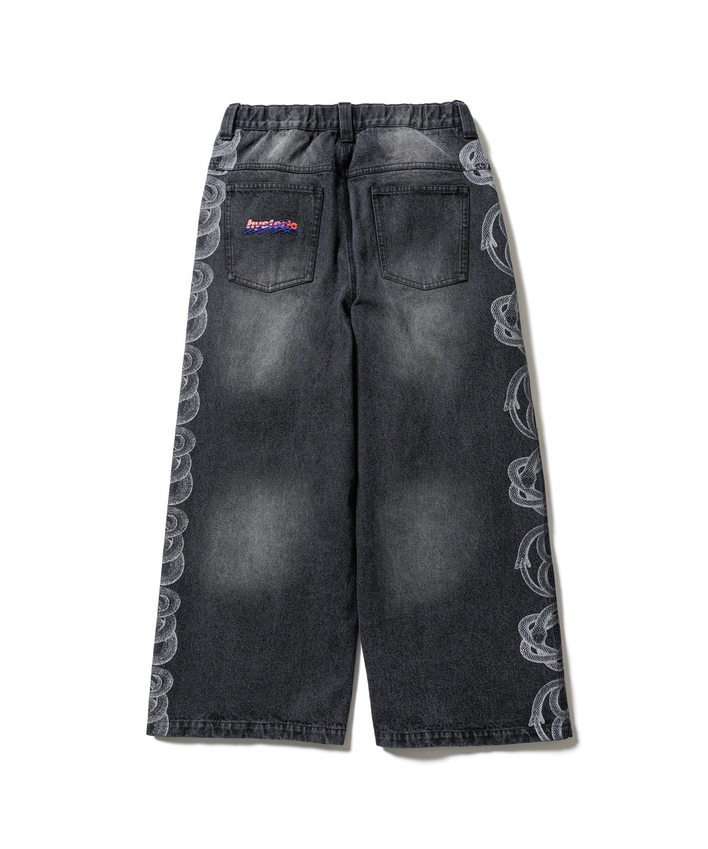 HYSTERIC GLAMOUR genzai SNAKE BAGGY DENIM PANTS – YZ