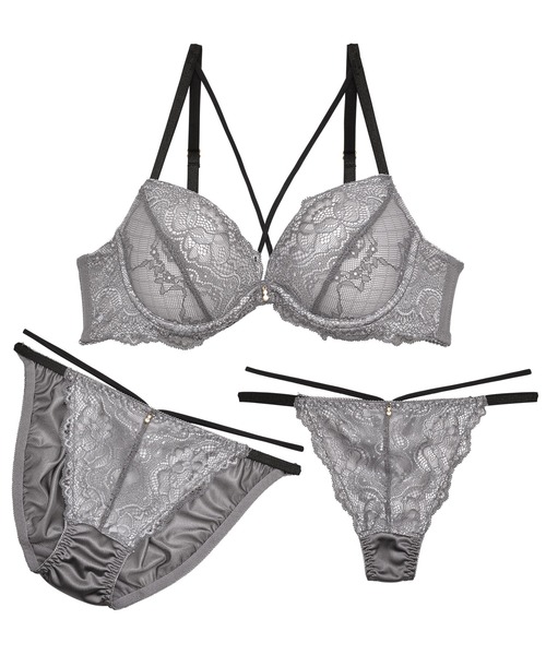 ブラジャー ショーツセット 「着るだけ1秒で別人級！」2種類のショーツ