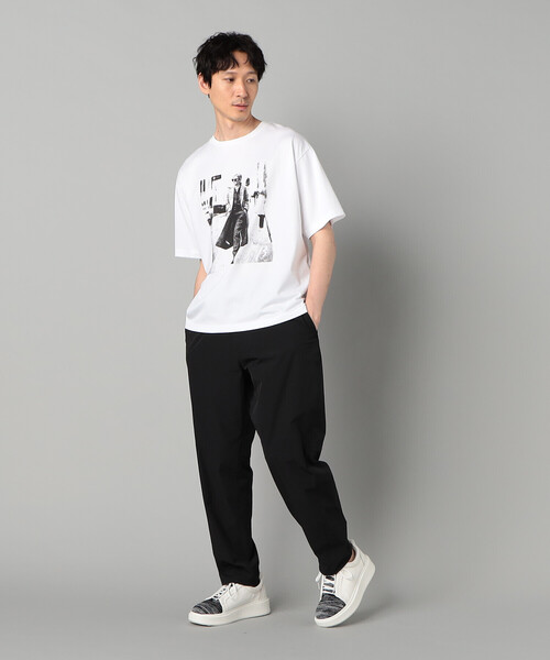 β MEN（ベータ・メン） tシャツ ウォーキングガールプリント Tシャツ