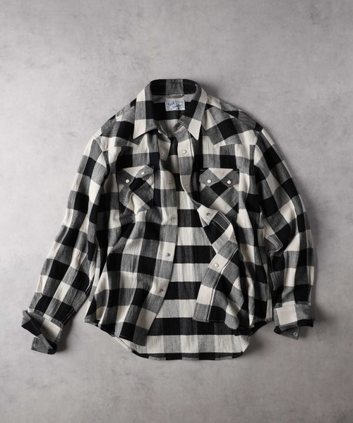 BACK NUMBER シャツ 「BACK NUMBER」チェックウエスタンシャツ メンズ