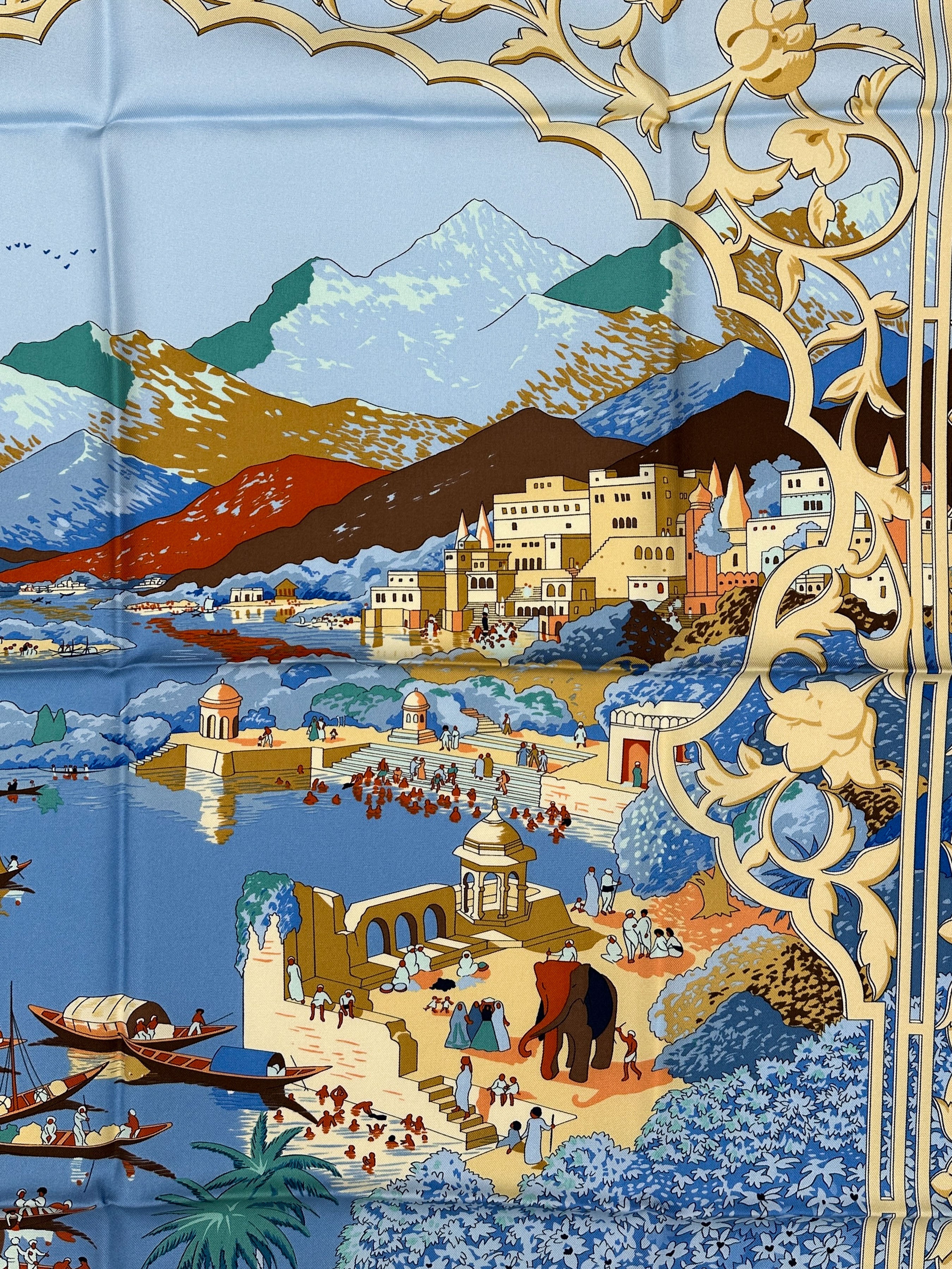 Hermès Le Fleuve Sacré 90