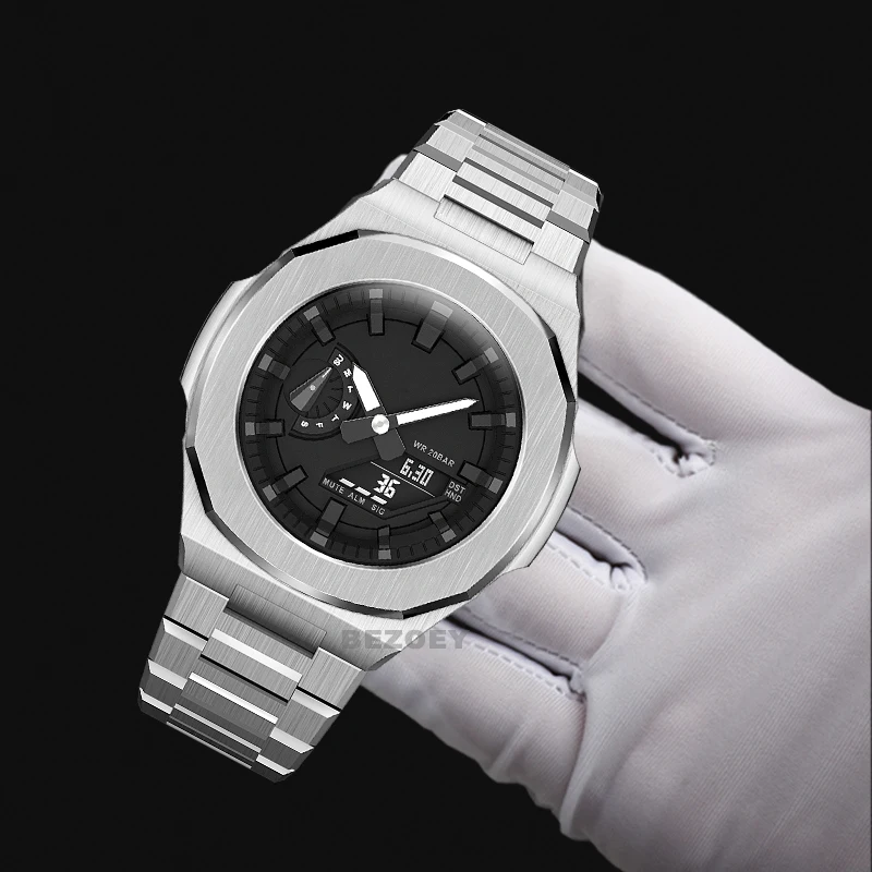 Luxury For Casioak Modification Kit GA2100 Nautilus Metal Bezel