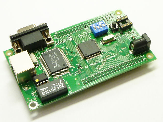 AKI-H8/3069FフラッシュマイコンLANボード: 開発ツール・ボード 秋月