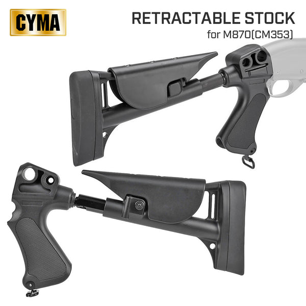 CYMA 製 】 M870 ショットガン 対応 リトラクタブル ストック 伸縮