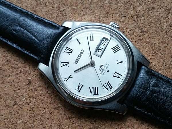 セイコー SEIKO ロードマチック 絹目文字盤 ローマンインデックス 25石