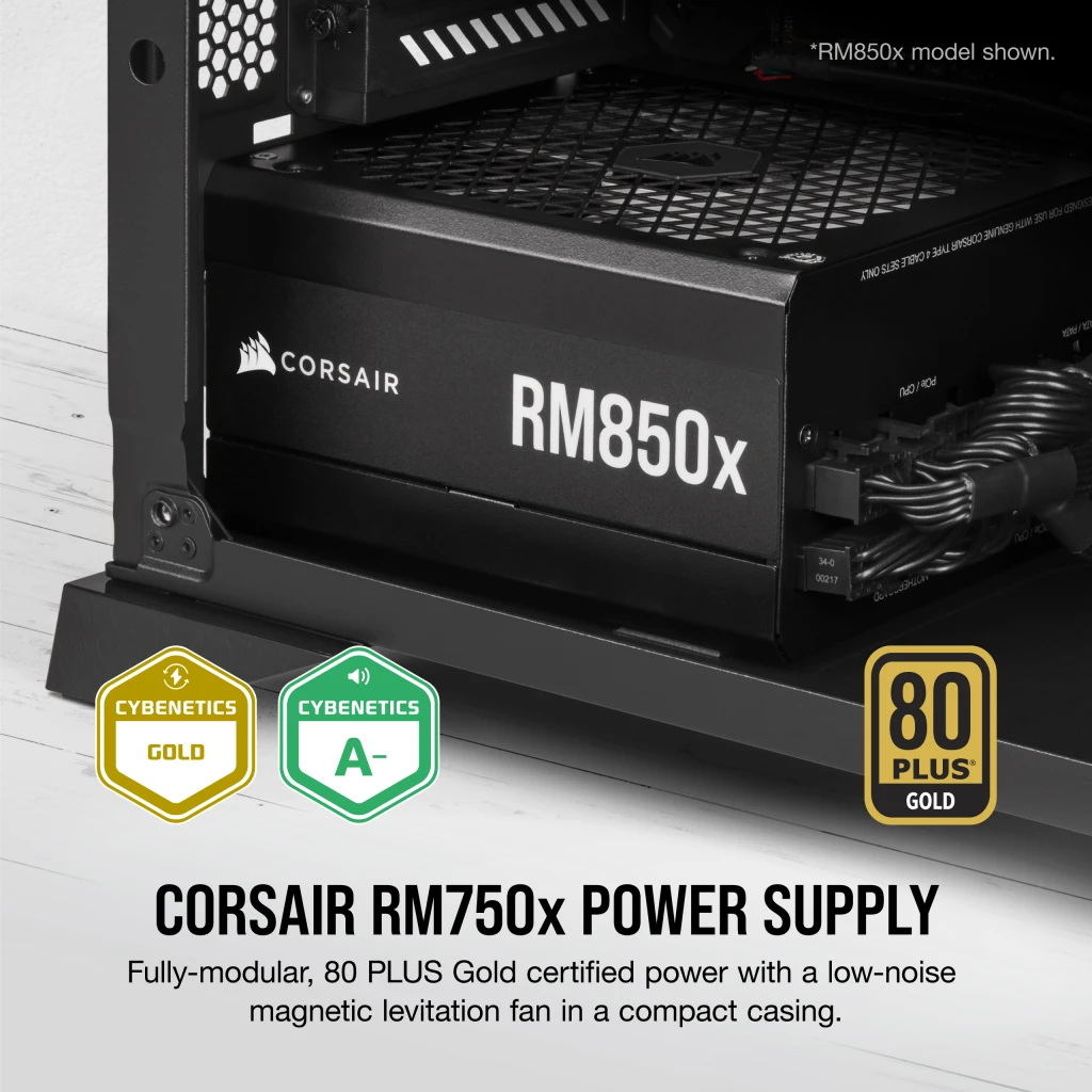 RMx Series™ RM750x — 750 Watt 80 PLUS Gold Fully Modular ATX PSU