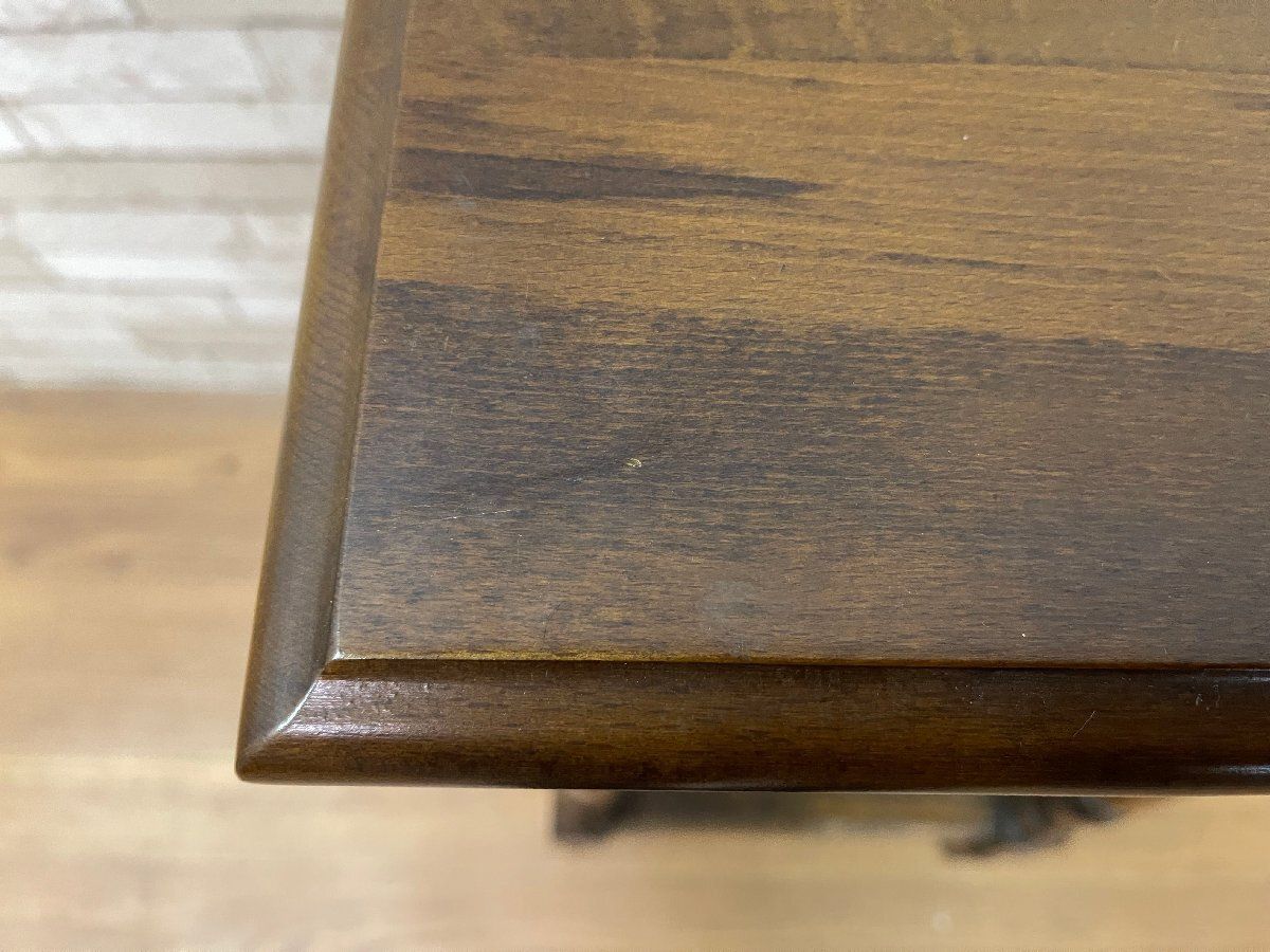 □カリモク karimoku コロニアルシリーズ サイドテーブル ラタン 電話