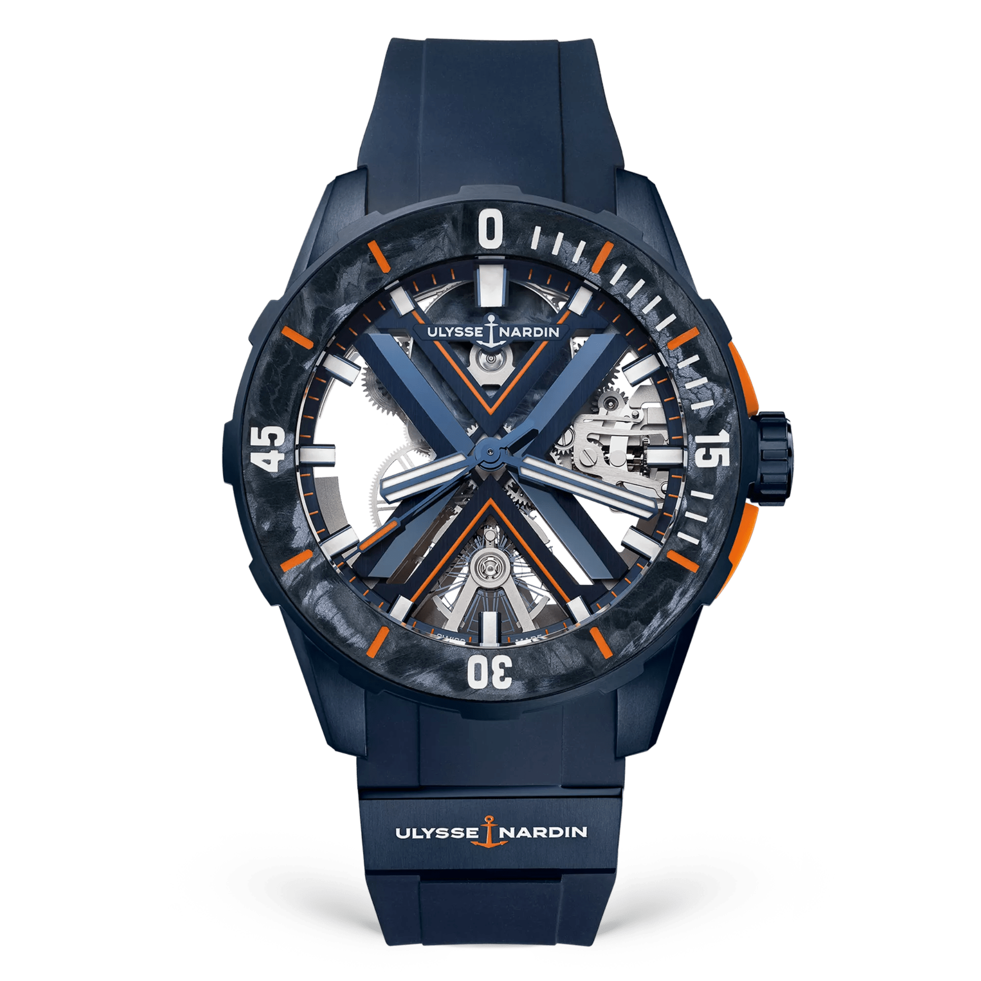 Diver X Skeleton Azure Ø 44 mm 3723-170-2B/3A Watch | Ulysse Nardin