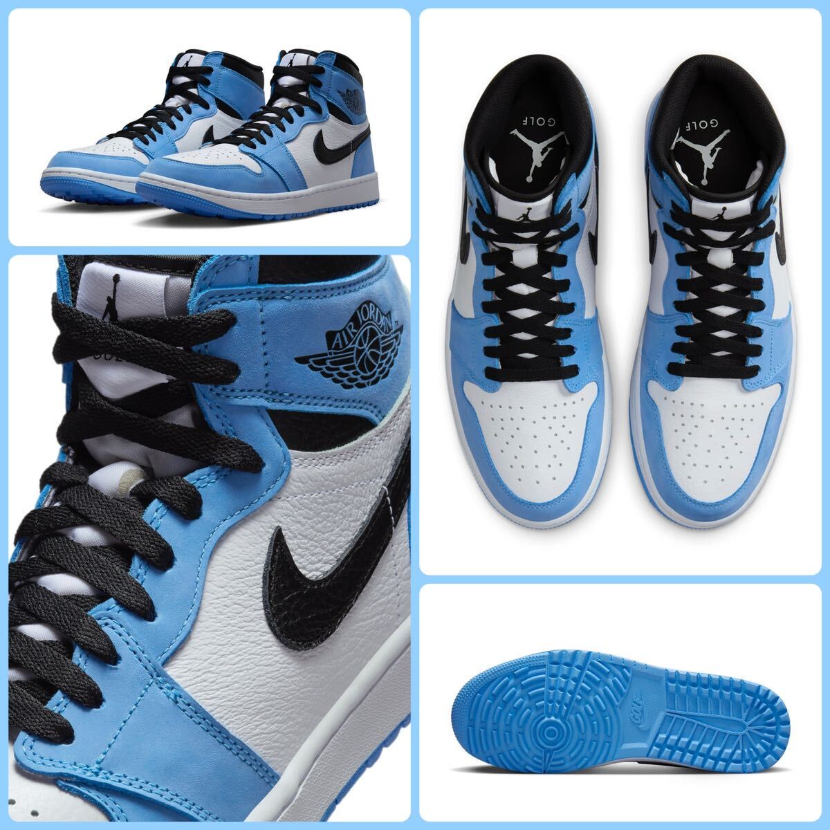 26 0センチ 新品 Nike Air Jordan 1 High Golf University Blue ナイキ