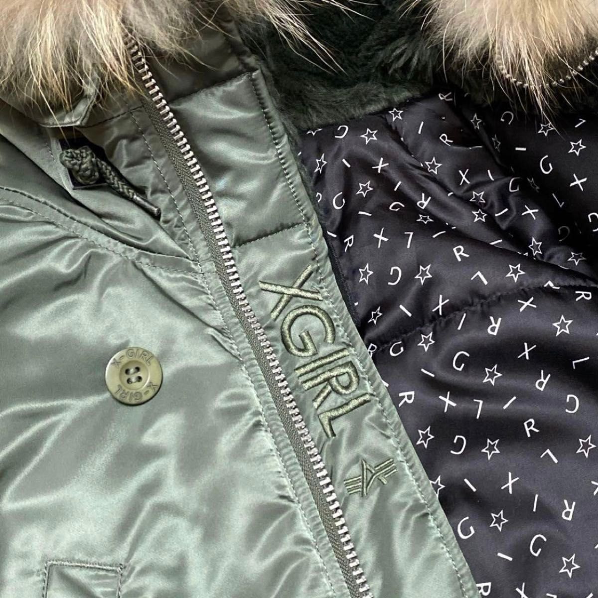 未使用級】X-girl ALPHA INDUSTRIES N-3B コラボ｜Yahoo!フリマ（旧