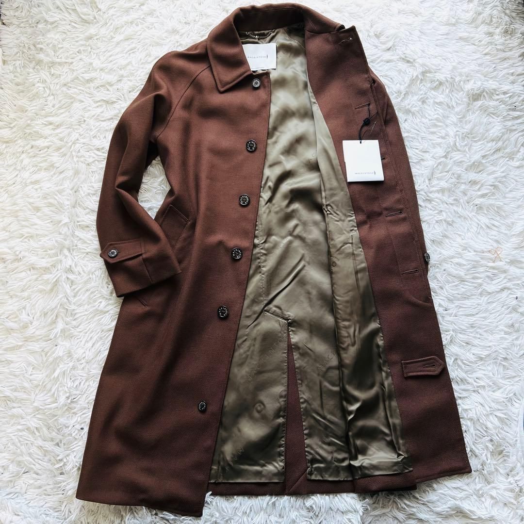 新品未使用 マッキントッシュ バルフィールド ウール ブラウン コート