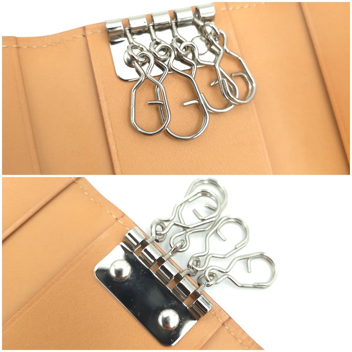 未使用 GANZO ガンゾ コードバン 4連キーケース ブラウン レザー