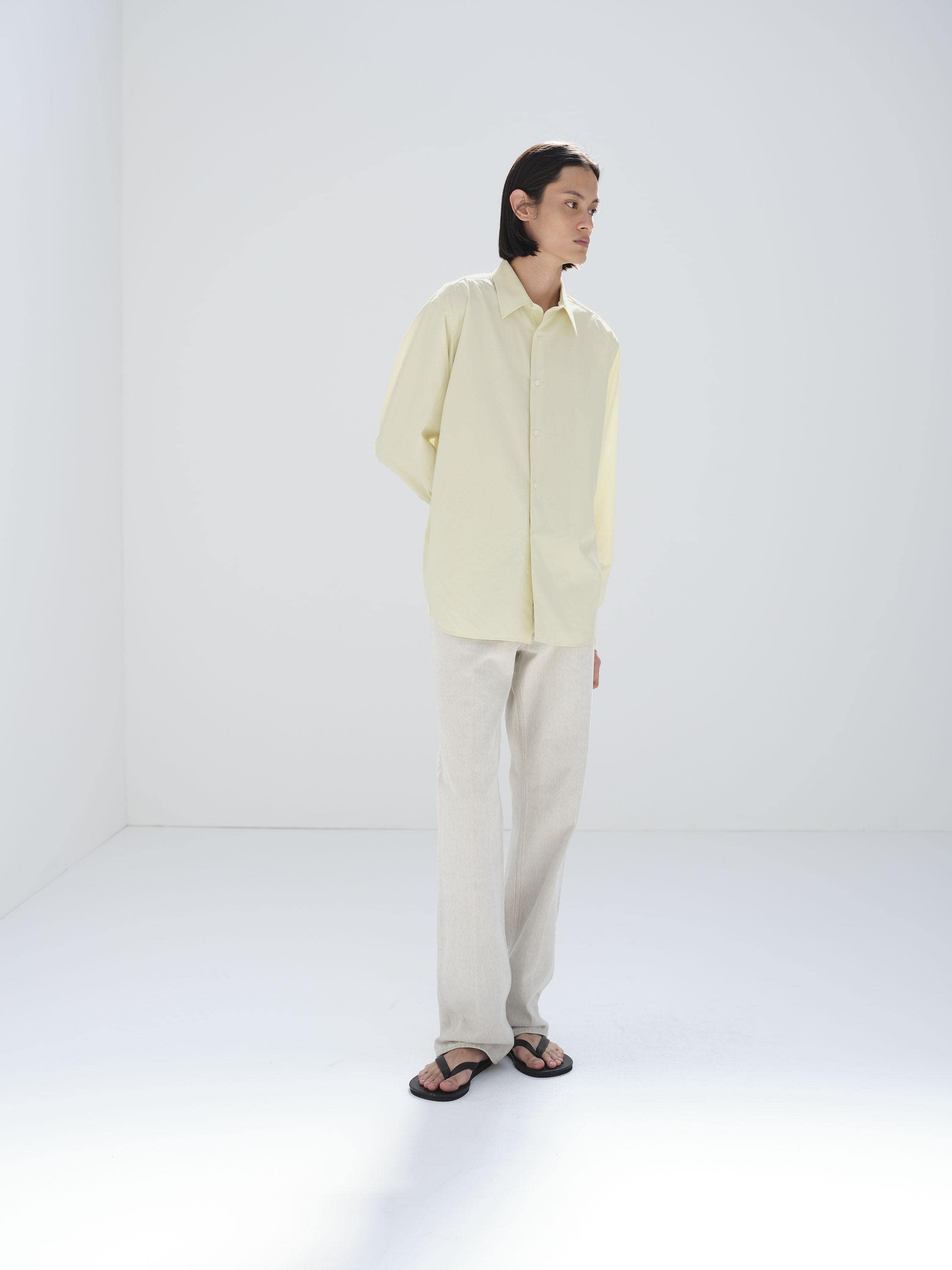 WASHED FINX TWILL SHIRT - AURALEE Official Website