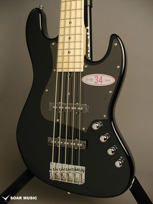 WL-534 ACT/M BLK （5弦 アクティブ・34inch スケール） (Bacchus)