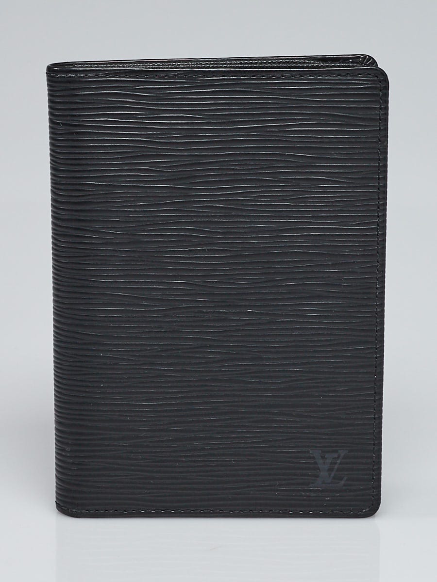 Louis Vuitton Black Epi Leather Passport Holder Wallet | Yoogi's