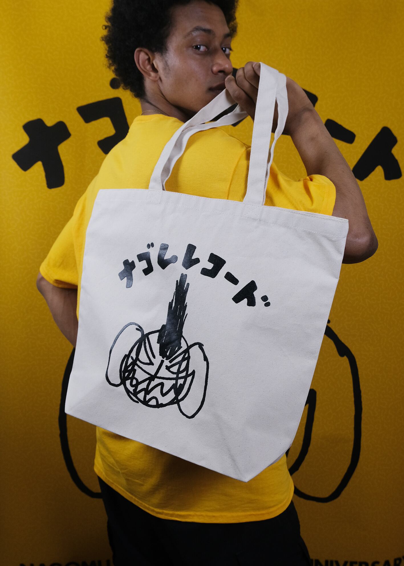SOVIETS × NAGOMU RECORDS TOTE BAG (ARCH)【トートバッグ ナチュラル