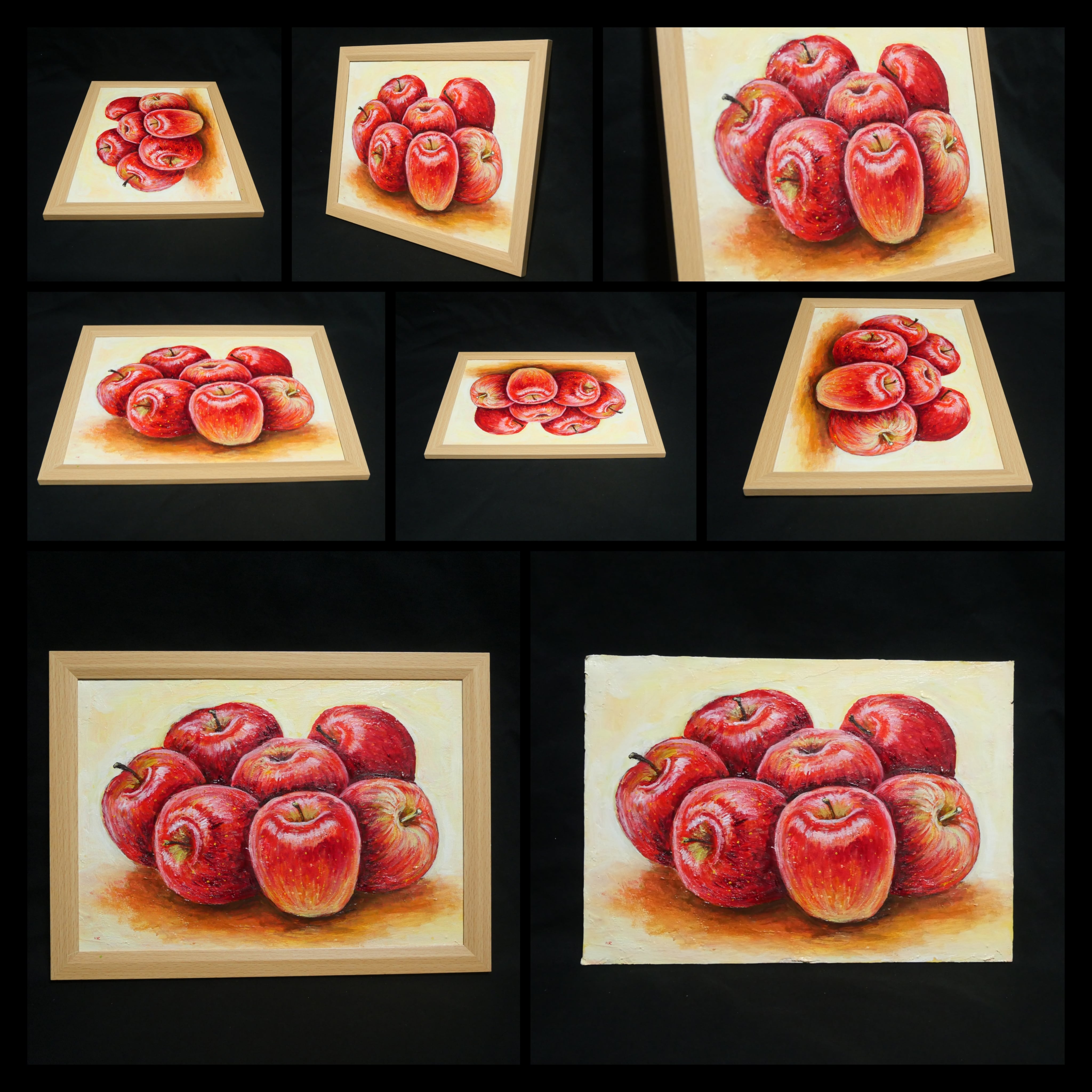 油絵 油彩 油彩画 絵 絵画 絵【七つの林檎】 | HIROSHI1990