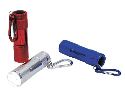 カラビナ付9LEDライト | ノベルティグッズ・ギフト・販促品の制作・名