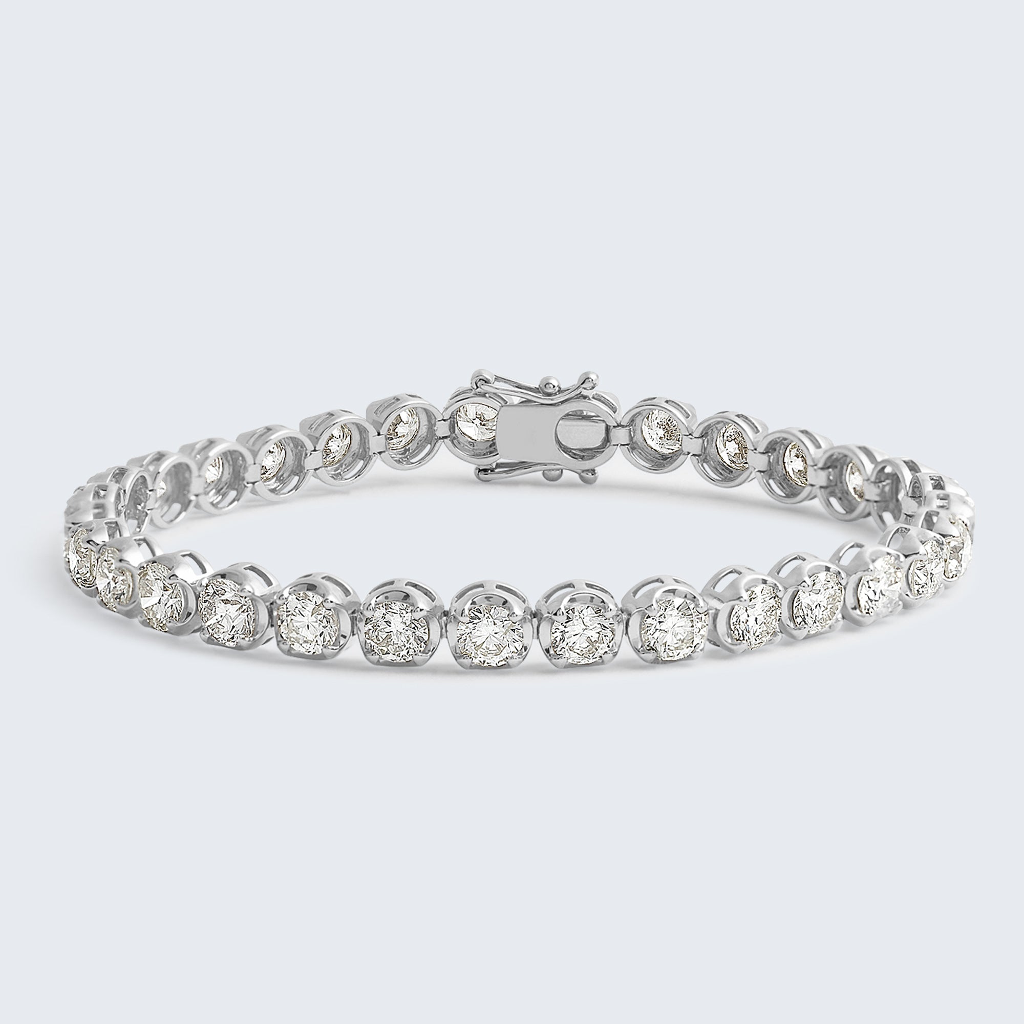 ダイヤモンド テニスブレスレット – K18WG / YG / PG、10.0ct