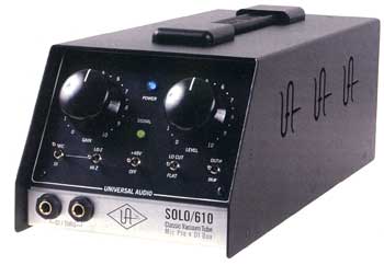 UNIVERSAL AUDIO SOLO/610 | DTM機器・プラグイン・サンプルパック