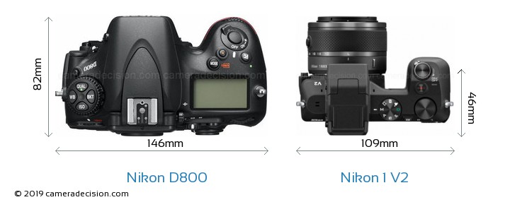 Nikon D800 vs Nikon 1 V2 Detailed Comparison