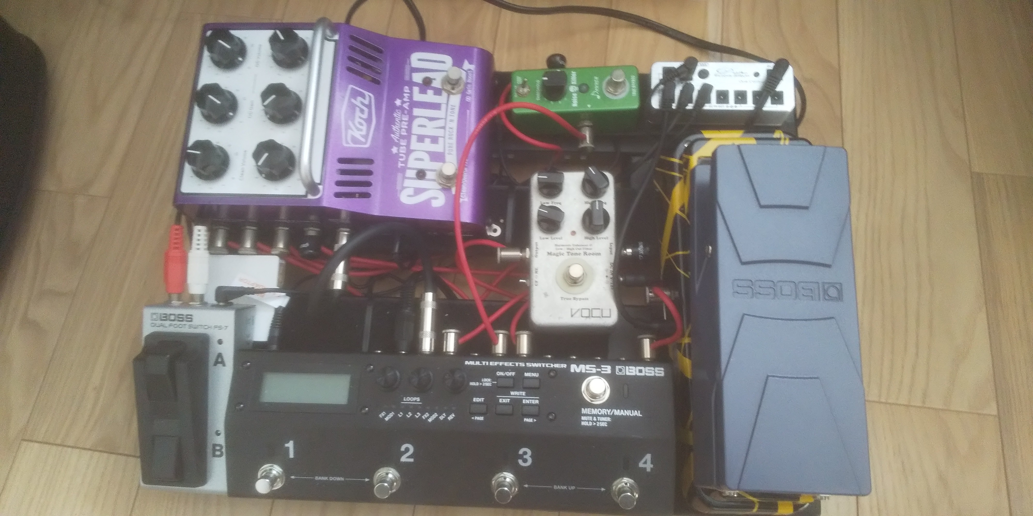 BOSS MS-3 でエフェクターボード製作⑨ BOSS EV-30 でMS-3 を