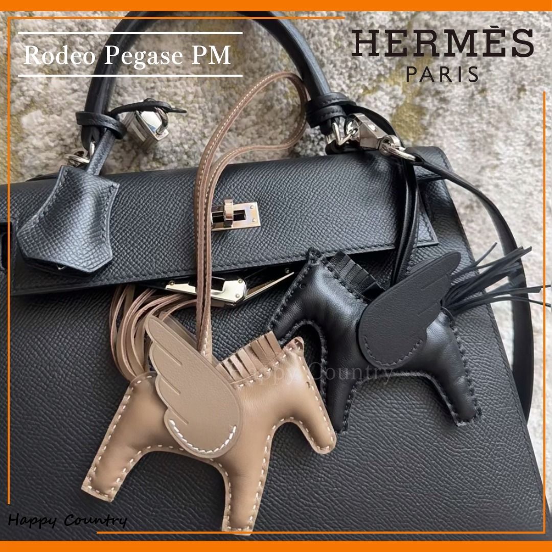 入手困難人気カラー【HERMES】ロデオペガサス ブラック/エトープ