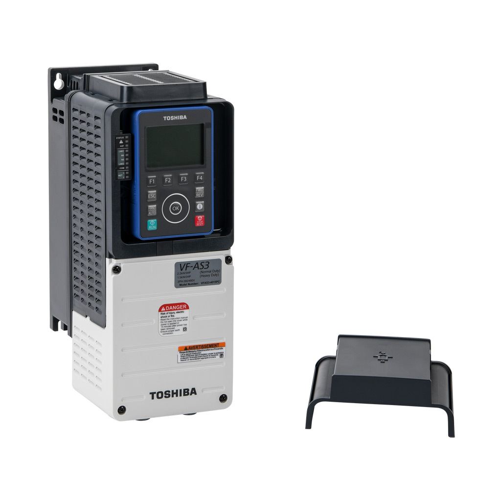Toshiba AC High-performance Drive: 460 VAC, 2hp with 3-phase input