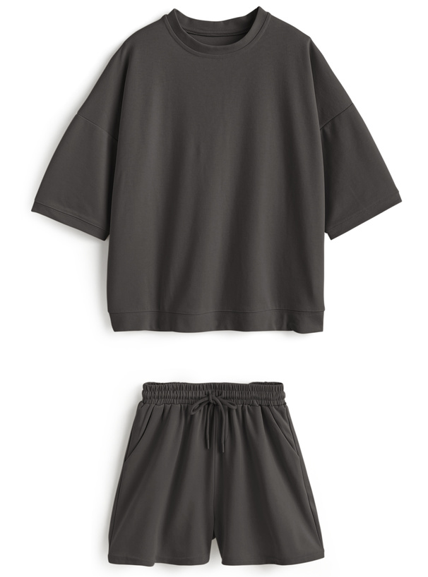 Tシャツ×ショートパンツセットアップ[at2455] | レディース