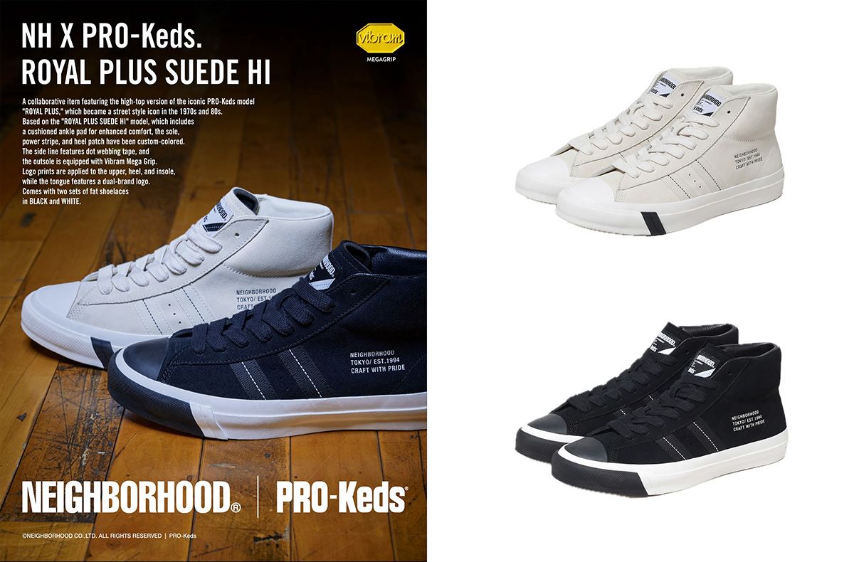 8/23発売｜NEIGHBORHOOD × PRO-keds Royal Plus Suede Hi 2colors