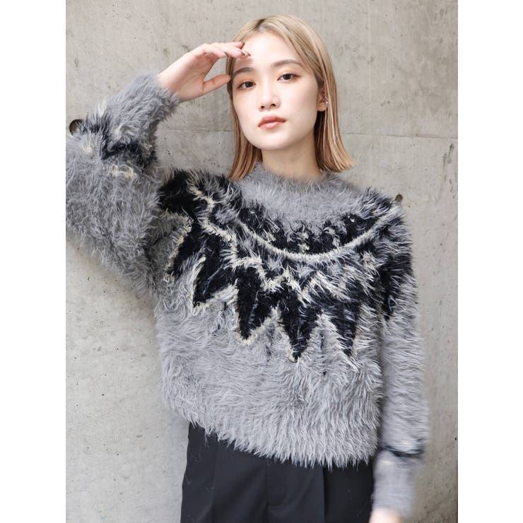 フェザーノルディックニット[品番：MKSW0047887]｜MURUA（ムルーア）の