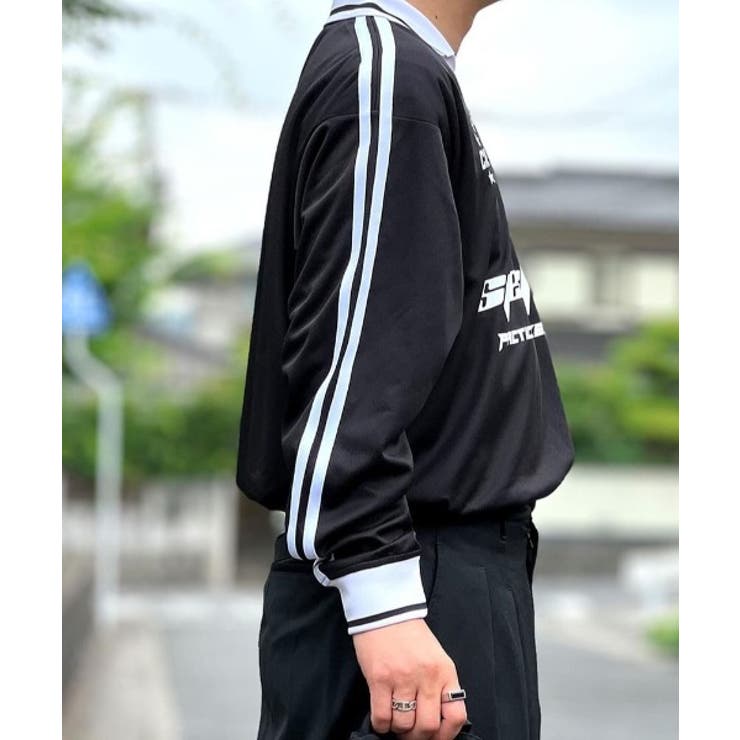 衿付きサッカーロンT メンズ ゲームシャツ 長袖 [品番：EH000006133