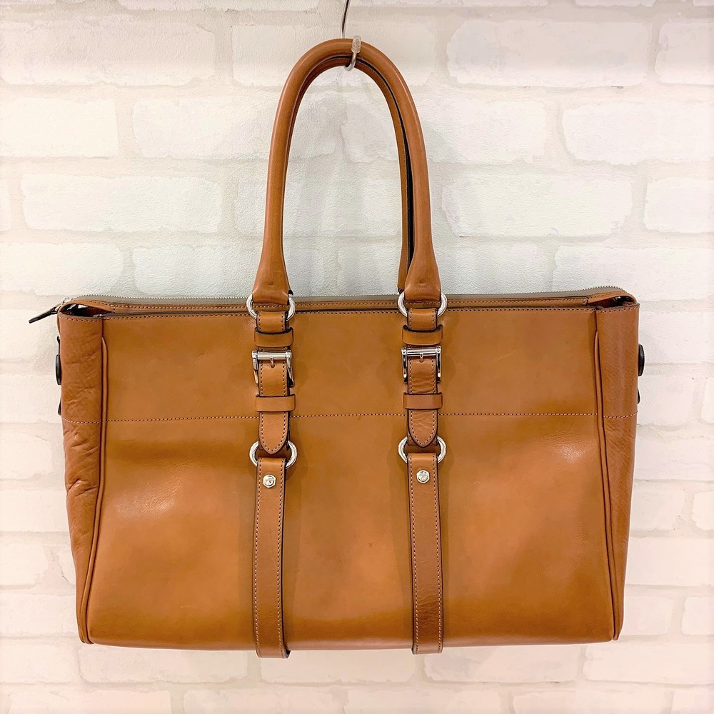 万双の双鞣和地 ファスナー付き トートバッグを買取させていただきまし