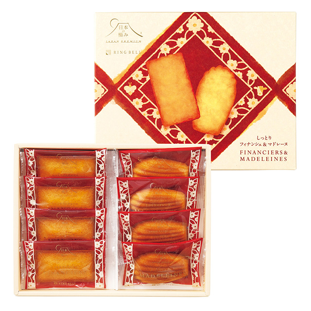 日本の極みのしっとりフィナンシェ＆マドレーヌ8個入｜お祝い・ギフト