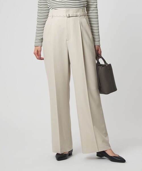 セール】［size SHORT/TALLあり］パウドレ ワイド パンツ ナチュラル