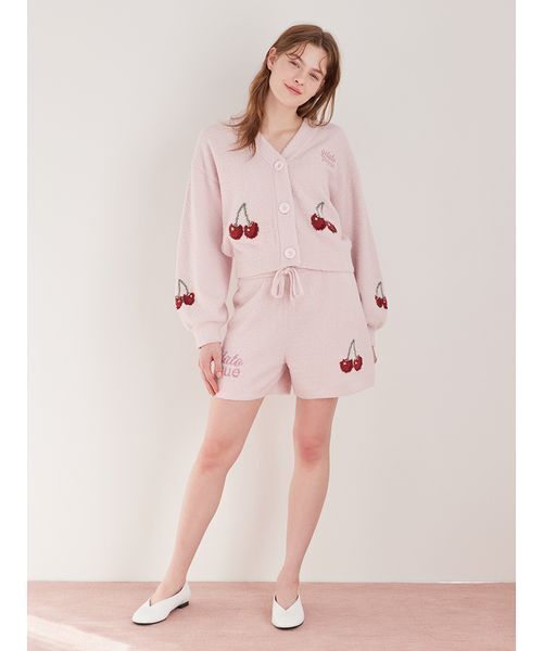 ONLINE限定】べビモコチェリージャガードプルオーバー&ショートパンツ