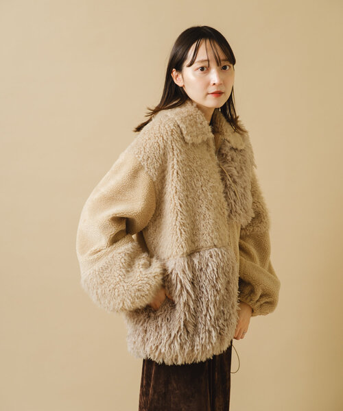 Kastane（カスタネ）の「パッチワークファーコート（その他アウター