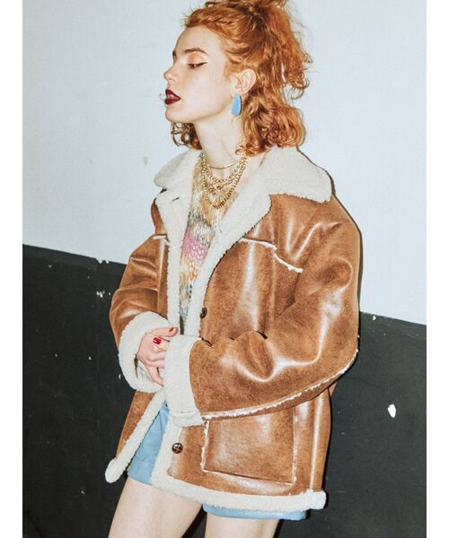 jouetie（ジュエティ）の「ランチコート【ムートンコート】（ムートン