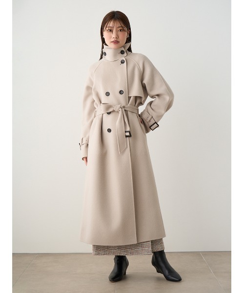 CELFORD（セルフォード）の「ウール混リバートレンチコート（トレンチ