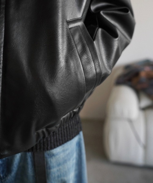 ARTIFICIAL GRAIN / FAUX SUEDE ZIP BLOUSON（ブルゾン）｜WYM LIDNM