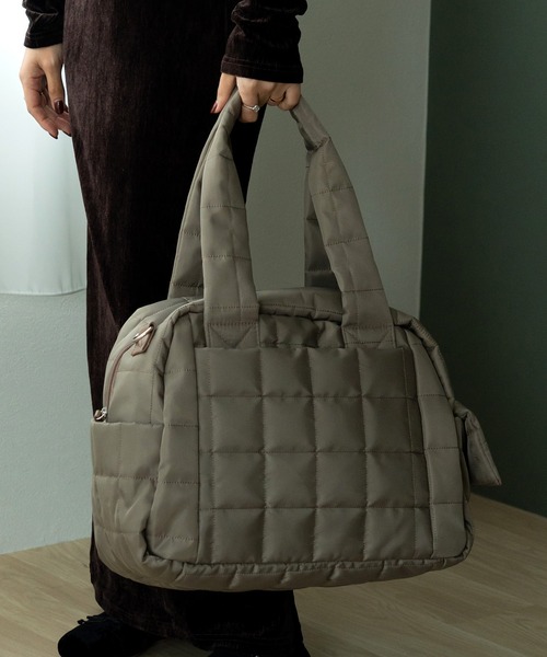 驚きの11ポケット】Rename キルティング 2way マザーズバッグ トート