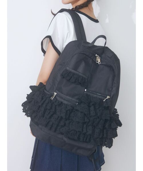 merry jenny（メリージェニー）の「Scallop lace バックパック（バック