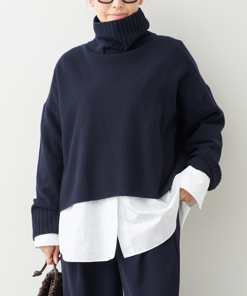 追加 *Cropped タートルネック ニット（ニット/セーター）｜Deuxieme