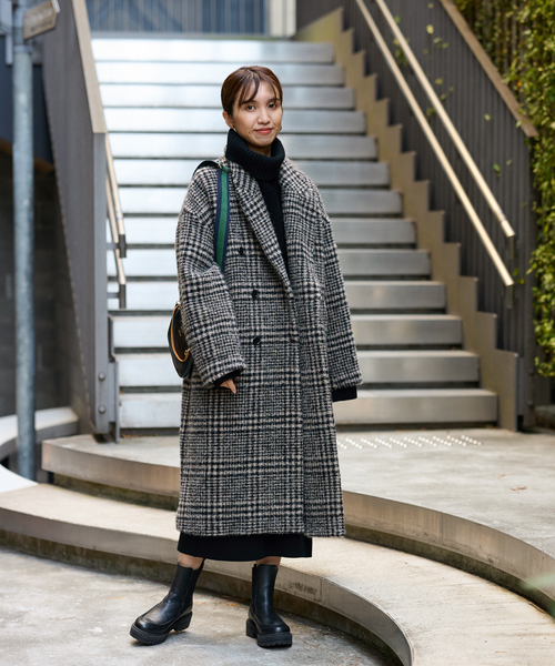 FRAMeWORK（フレームワーク）の「ループツィードチェックコート