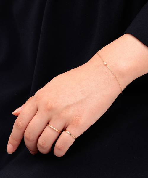 WEB限定】K10ピンクゴールドブレスレット（ブレスレット）｜agete