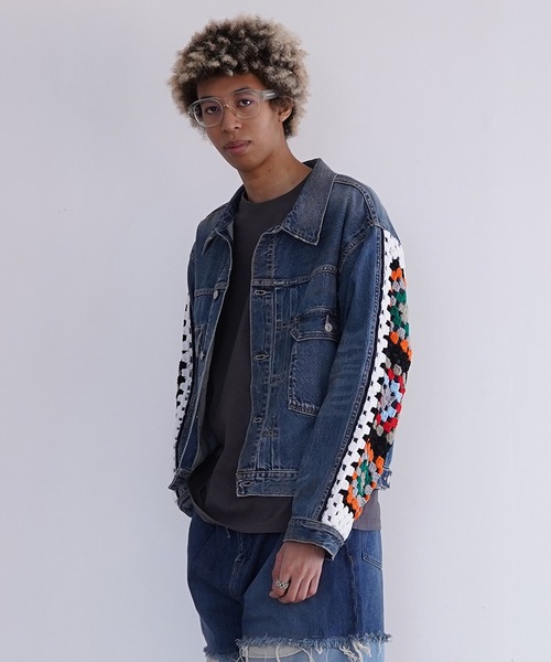 DISCOVERED（ディスカバード）の「DISCOVERED CROCHET DENIM BLOUSON