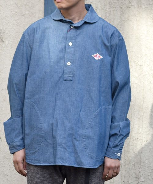 DANTON（ダントン）の「【DANTON / ダントン】round collar CHAMBRAY